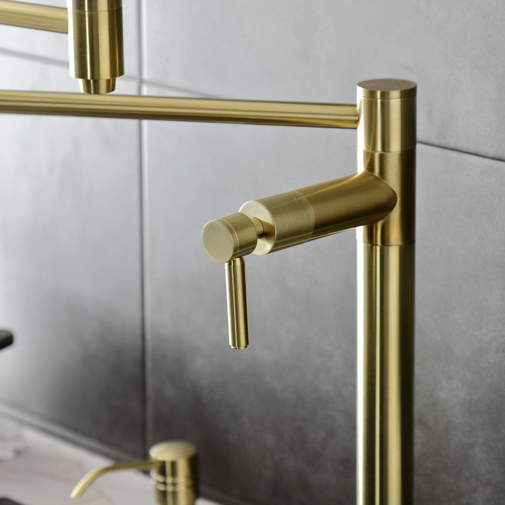 Concord Two-Handle 1-Hole Deck Mount Pot Filler Faucet