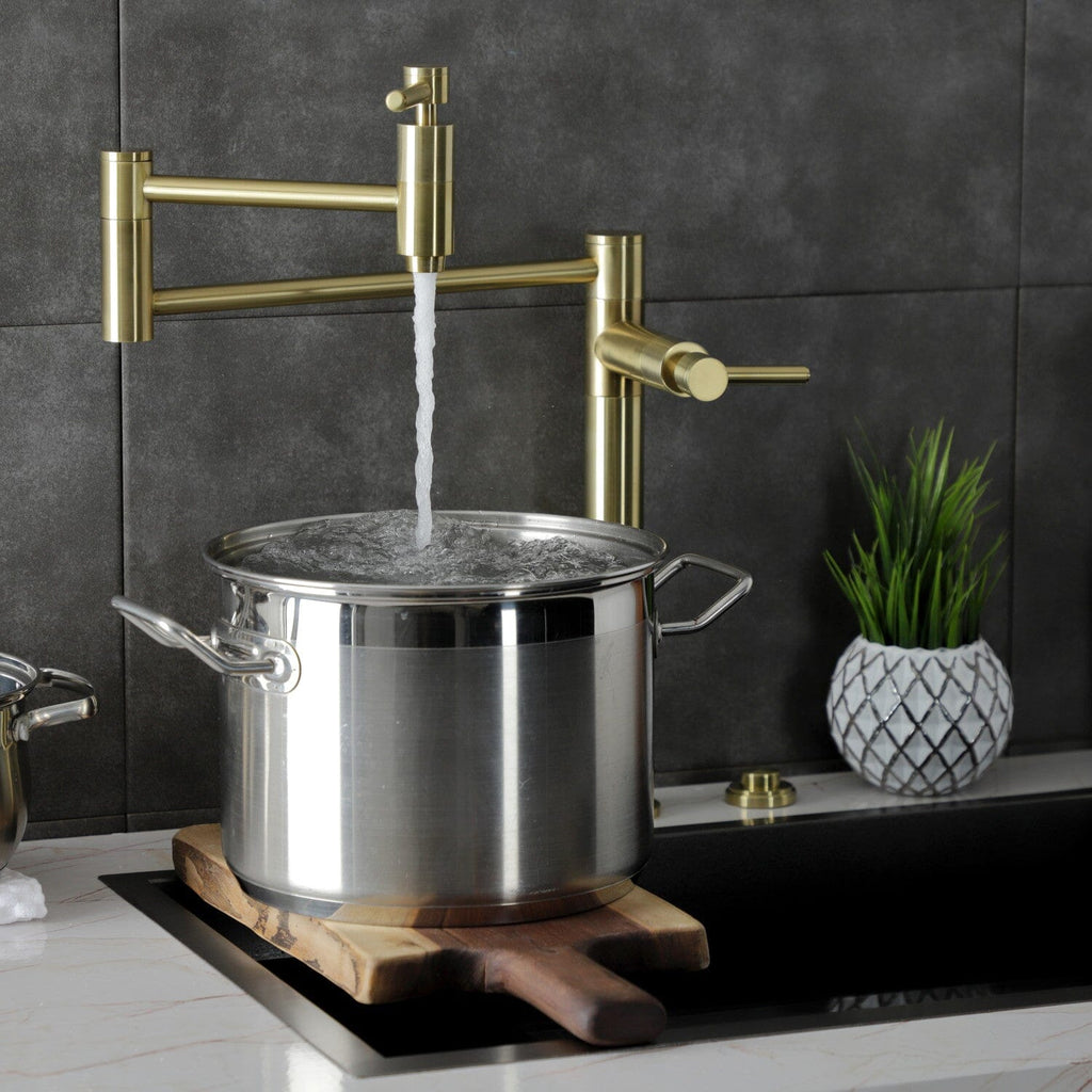 Concord Two-Handle 1-Hole Deck Mount Pot Filler Faucet
