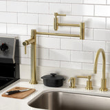Concord Two-Handle 1-Hole Deck Mount Pot Filler Faucet