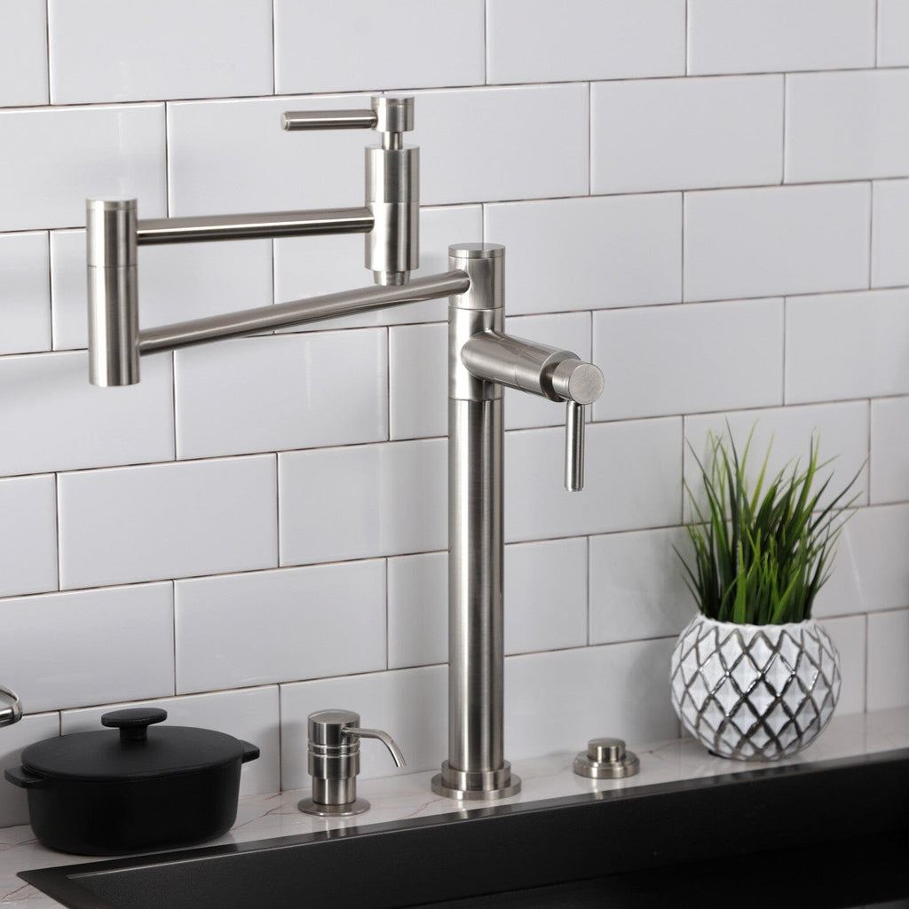 Concord Two-Handle 1-Hole Deck Mount Pot Filler Faucet