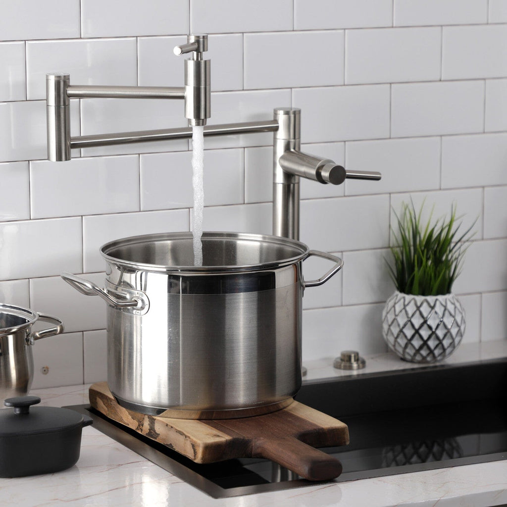 Concord Two-Handle 1-Hole Deck Mount Pot Filler Faucet