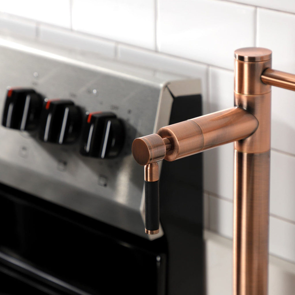 Kaiser Two-Handle 1-Hole Deck Mount Pot Filler Faucet