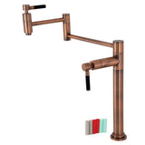 Kaiser Two-Handle 1-Hole Deck Mount Pot Filler Faucet