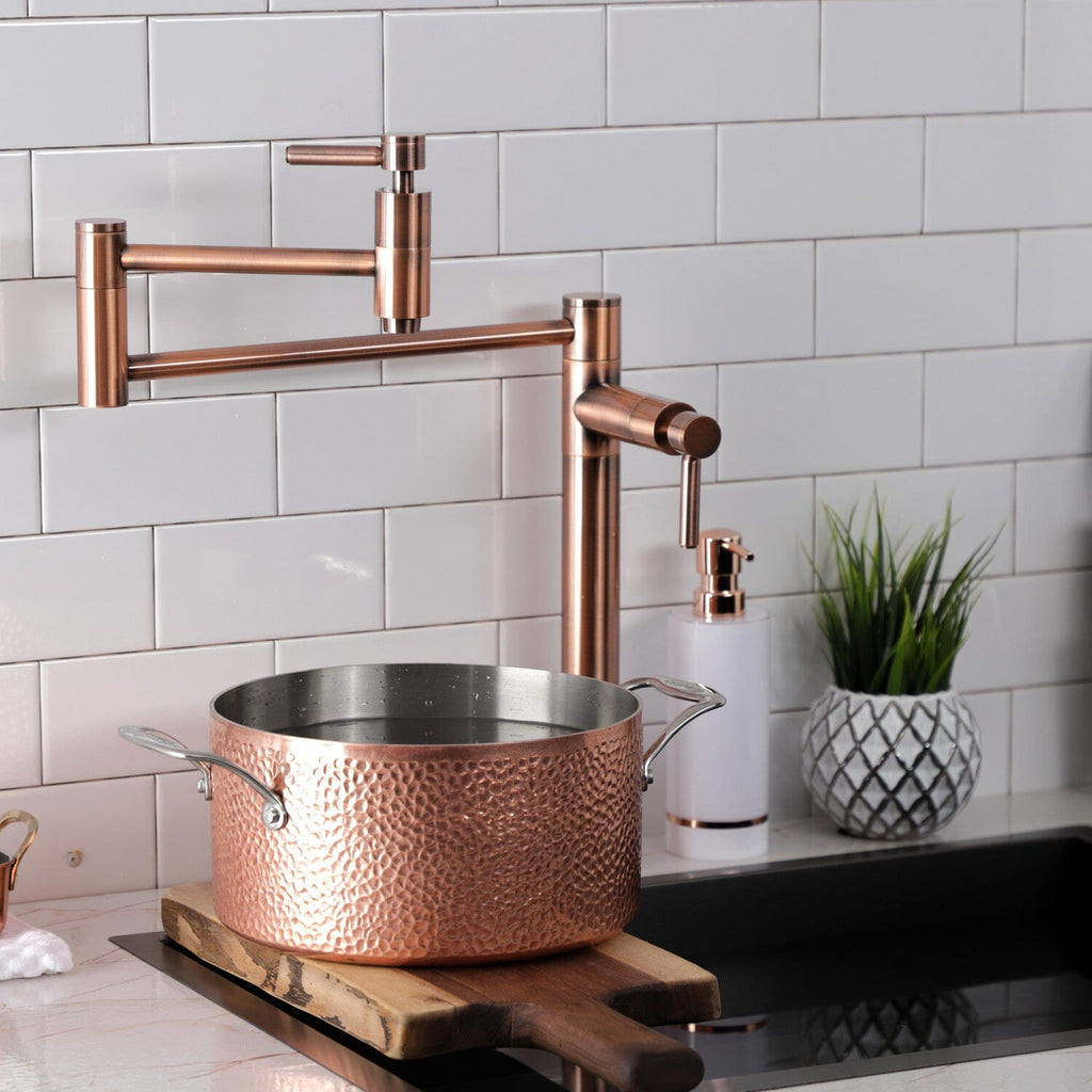 Concord Two-Handle 1-Hole Deck Mount Pot Filler Faucet