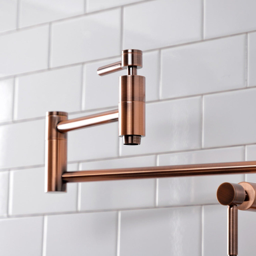 Concord Two-Handle 1-Hole Deck Mount Pot Filler Faucet