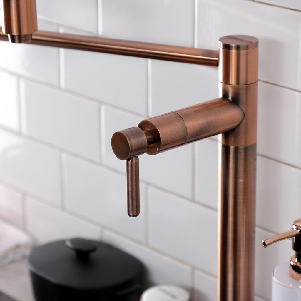 Concord Two-Handle 1-Hole Deck Mount Pot Filler Faucet