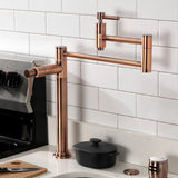 Concord Two-Handle 1-Hole Deck Mount Pot Filler Faucet