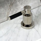 Kaiser Two-Handle 3-Hole Deck Mount Widespread Bathroom Faucet with Brass Pop-Up Drain