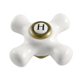 Kingston Porcelain Cross Handle (Hot Side)