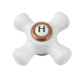 Kingston Porcelain Cross Handle (Hot Side)
