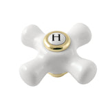 Kingston Porcelain Cross Handle (Hot Side)