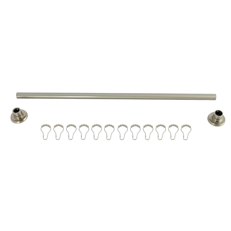 Edenscape 36-Inch to 60-Inch Adjustable Shower Curtain Rod with Rings