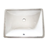 Grotto 20-Inch Ceramic Rectangular Undermount Bathroom Sink