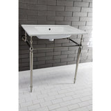 Continental 31-Inch Ceramic Vanity Sink Top (4" Faucet Drillings)