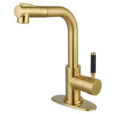 Kaiser Single-Handle 1-Hole Deck Mount Pull-Out Sprayer Bar Faucet