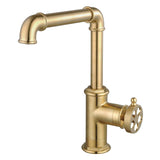 Wendell Single-Handle 1-Hole Kitchen Faucet with Knurled Handle