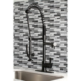 Continental Single-Handle 1-Hole Deck Mount Pre-Rinse Kitchen Faucet