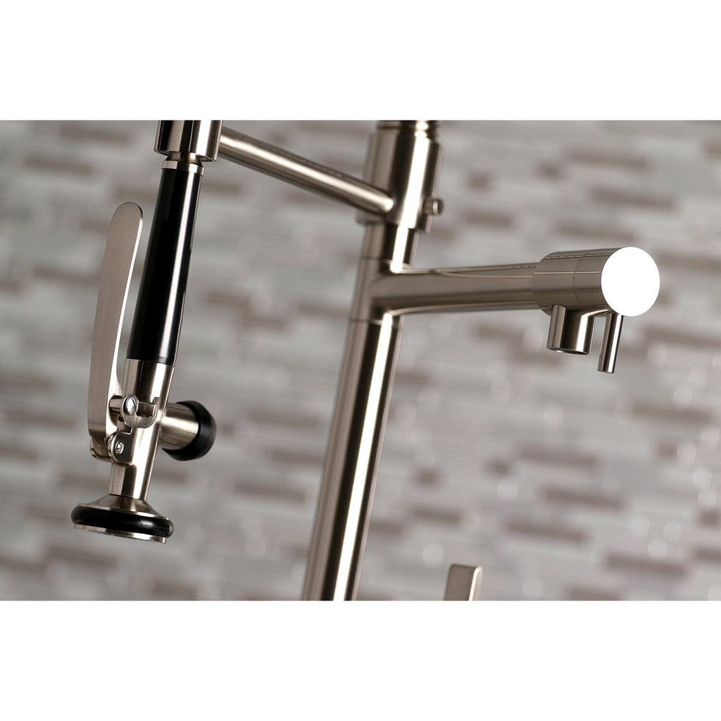 Continental Single-Handle 1-Hole Deck Mount Pre-Rinse Kitchen Faucet