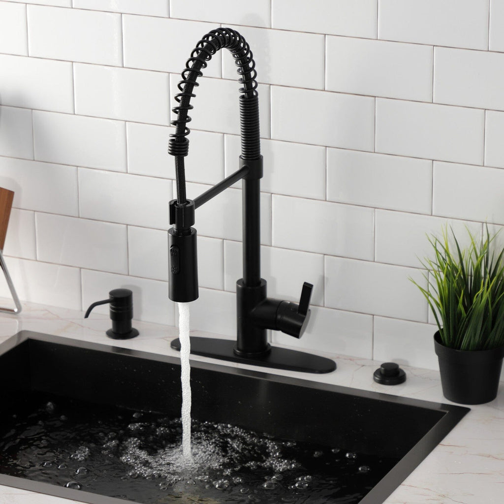 Continental Single-Handle 1-Hole Deck Mount Pre-Rinse Kitchen Faucet