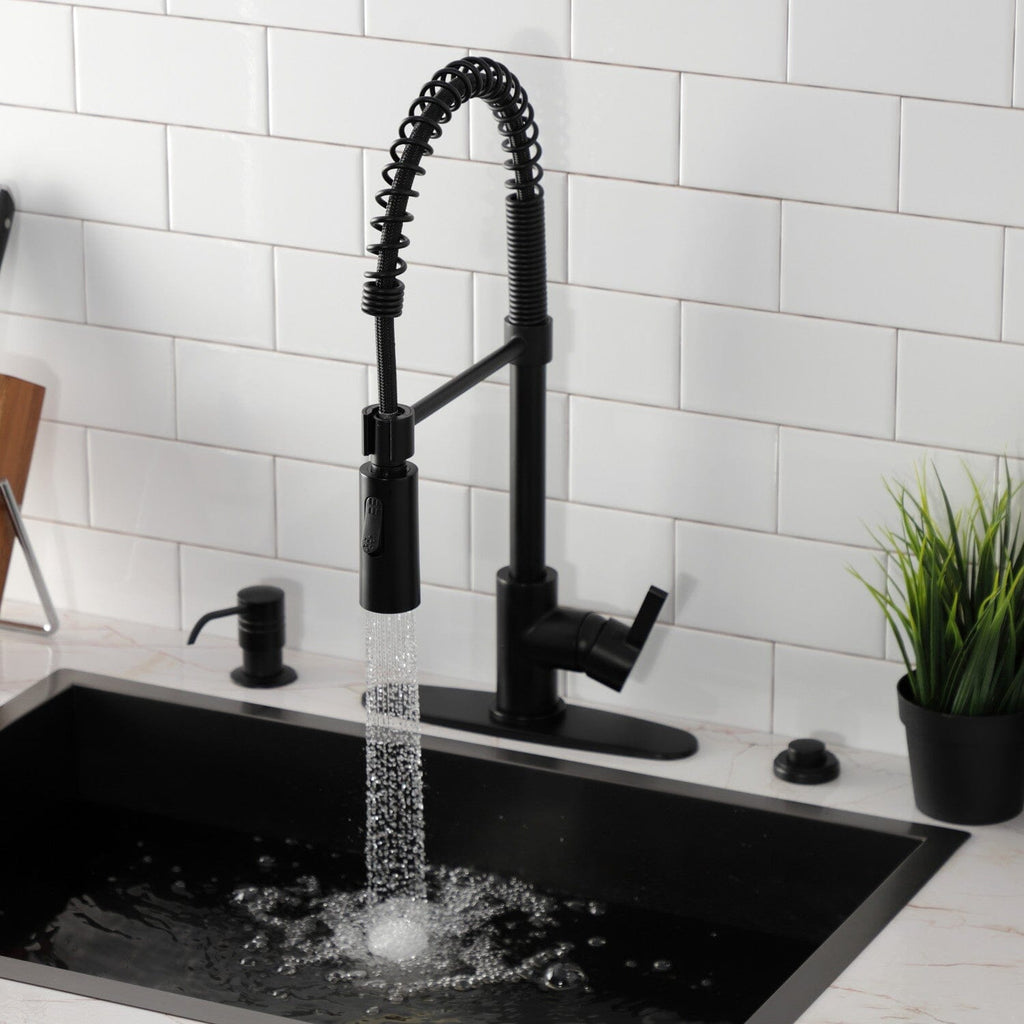 Continental Single-Handle 1-Hole Deck Mount Pre-Rinse Kitchen Faucet