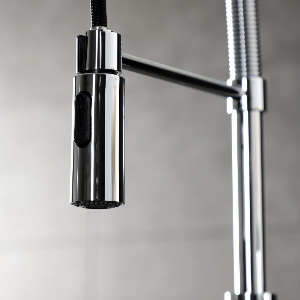 Continental Single-Handle 1-Hole Deck Mount Pre-Rinse Kitchen Faucet