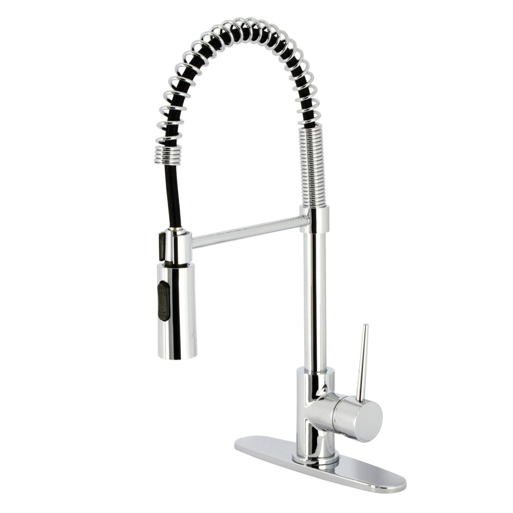New York Single-Handle 1-Hole Deck Mount Pre-Rinse Kitchen Faucet