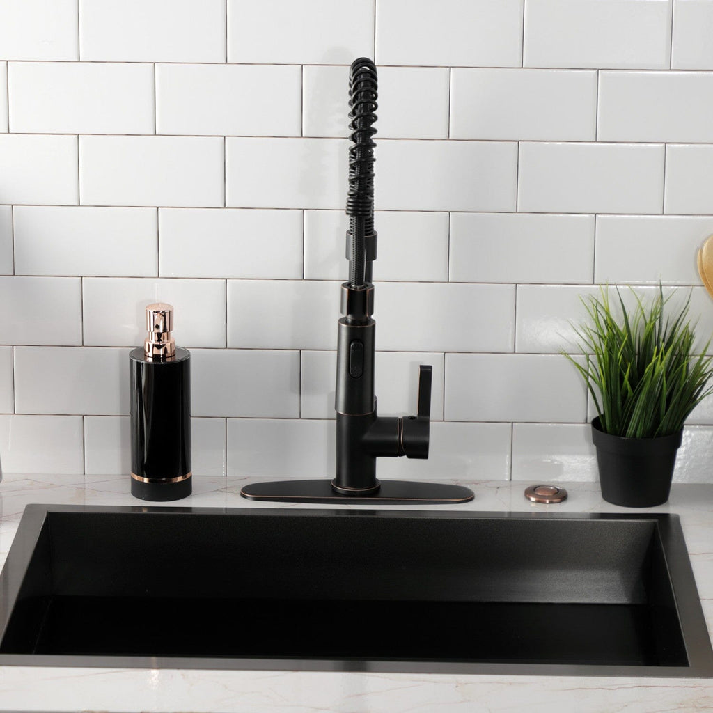 Continental Single-Handle 1-Hole Deck Mount Pre-Rinse Kitchen Faucet