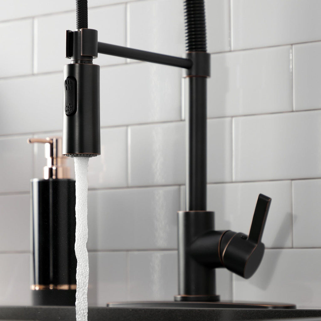 Continental Single-Handle 1-Hole Deck Mount Pre-Rinse Kitchen Faucet