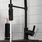 Continental Single-Handle 1-Hole Deck Mount Pre-Rinse Kitchen Faucet