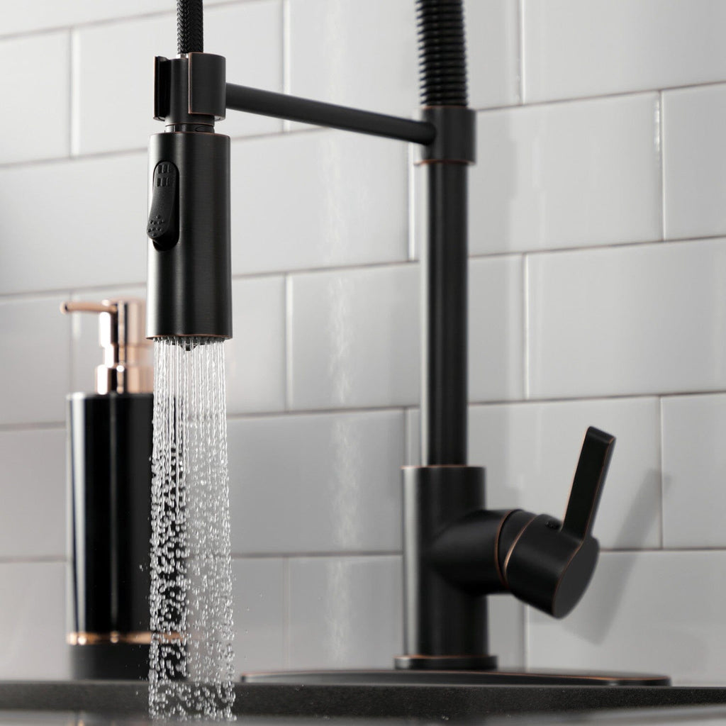 Continental Single-Handle 1-Hole Deck Mount Pre-Rinse Kitchen Faucet