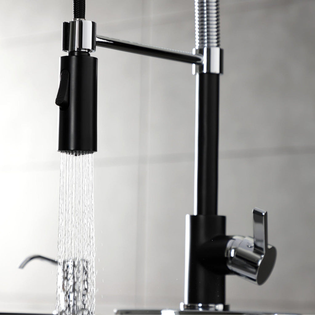 Continental Single-Handle 1-Hole Deck Mount Pre-Rinse Kitchen Faucet
