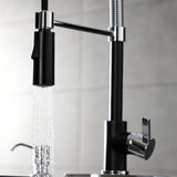 Continental Single-Handle 1-Hole Deck Mount Pre-Rinse Kitchen Faucet