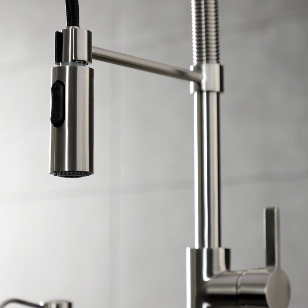 Continental Single-Handle 1-Hole Deck Mount Pre-Rinse Kitchen Faucet