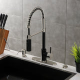 Continental Single-Handle 1-Hole Deck Mount Pre-Rinse Kitchen Faucet