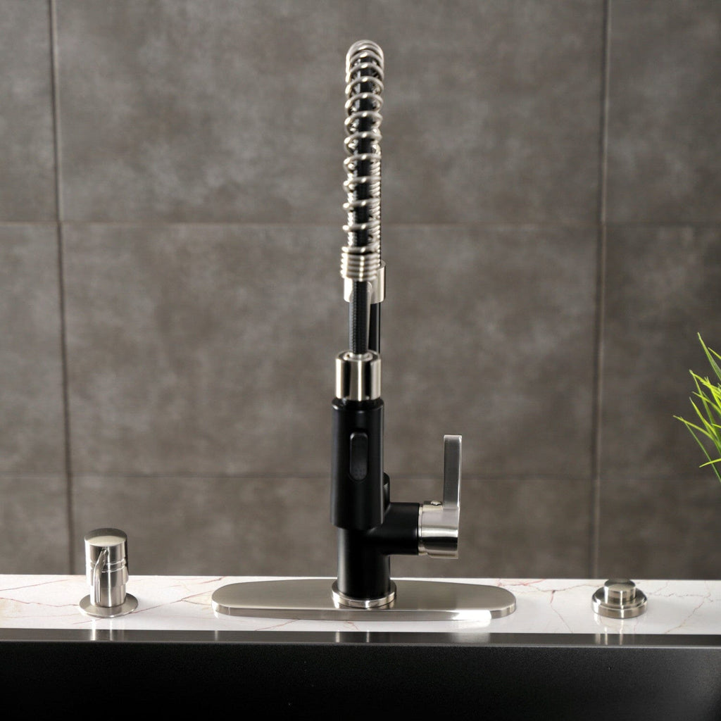 Continental Single-Handle 1-Hole Deck Mount Pre-Rinse Kitchen Faucet