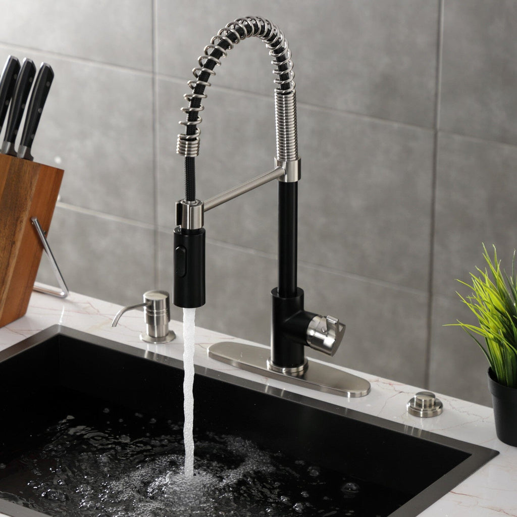 Continental Single-Handle 1-Hole Deck Mount Pre-Rinse Kitchen Faucet