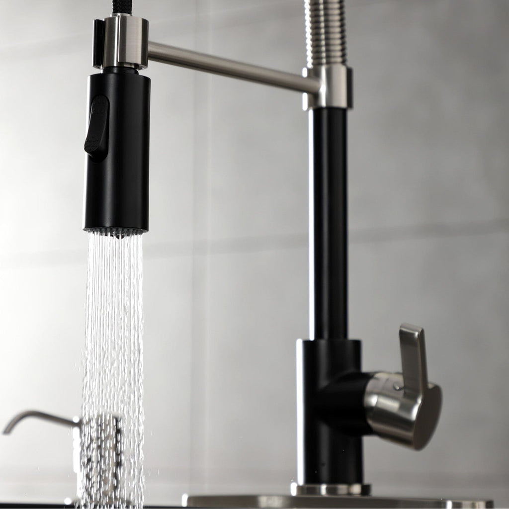 Continental Single-Handle 1-Hole Deck Mount Pre-Rinse Kitchen Faucet