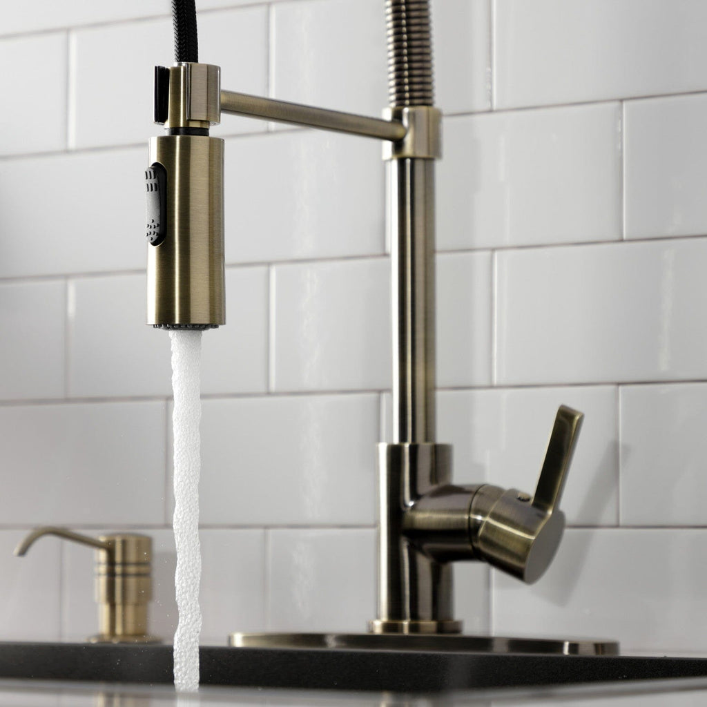 Continental Single-Handle 1-Hole Deck Mount Pre-Rinse Kitchen Faucet