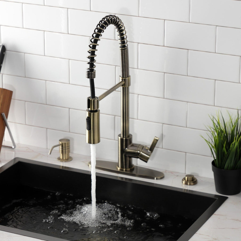 Continental Single-Handle 1-Hole Deck Mount Pre-Rinse Kitchen Faucet