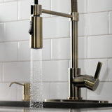 Continental Single-Handle 1-Hole Deck Mount Pre-Rinse Kitchen Faucet