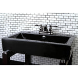 Water Onyx Double-Handle 3-Hole Deck Mount 4-Inch Centerset Bathroom Faucet with Pop-Up Drain