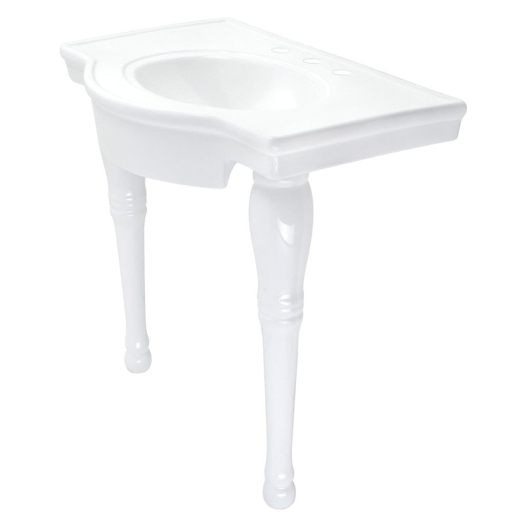 Templeton 31-Inch Ceramic Console Sink and Legs (8-Inch, 3-Hole)