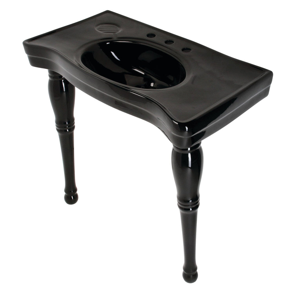 Imperial 36-Inch Ceramic Console Sink and Legs (8-Inch, 3-Hole)