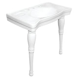 Imperial 36-Inch Ceramic Console Sink and Legs (8-Inch, 3-Hole)