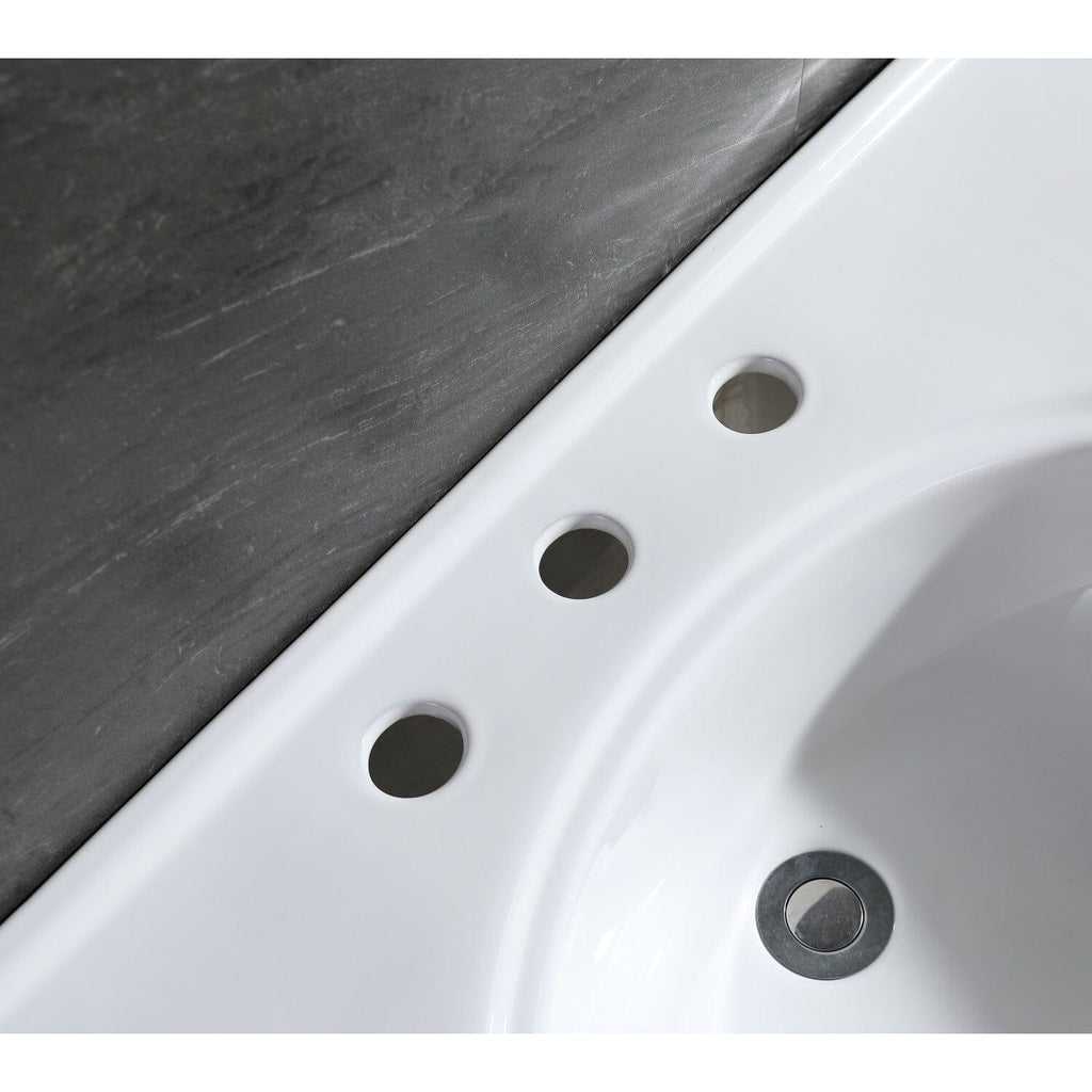 Templeton 37-Inch Ceramic Console Sink (8-Inch, 3-Hole)