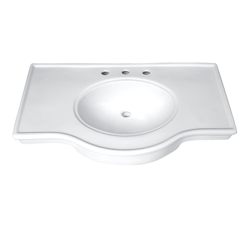 Templeton 37-Inch Ceramic Console Sink (8-Inch, 3-Hole)