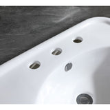 Robert 26-Inch Ceramic Console Sink Top (8-Inch, 3-Hole)