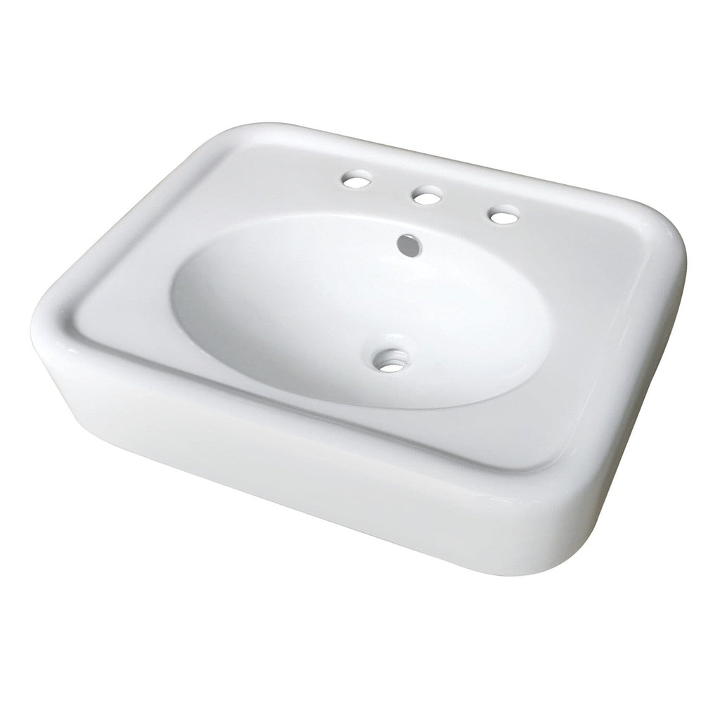 Robert 26-Inch Ceramic Console Sink Top (8-Inch, 3-Hole)