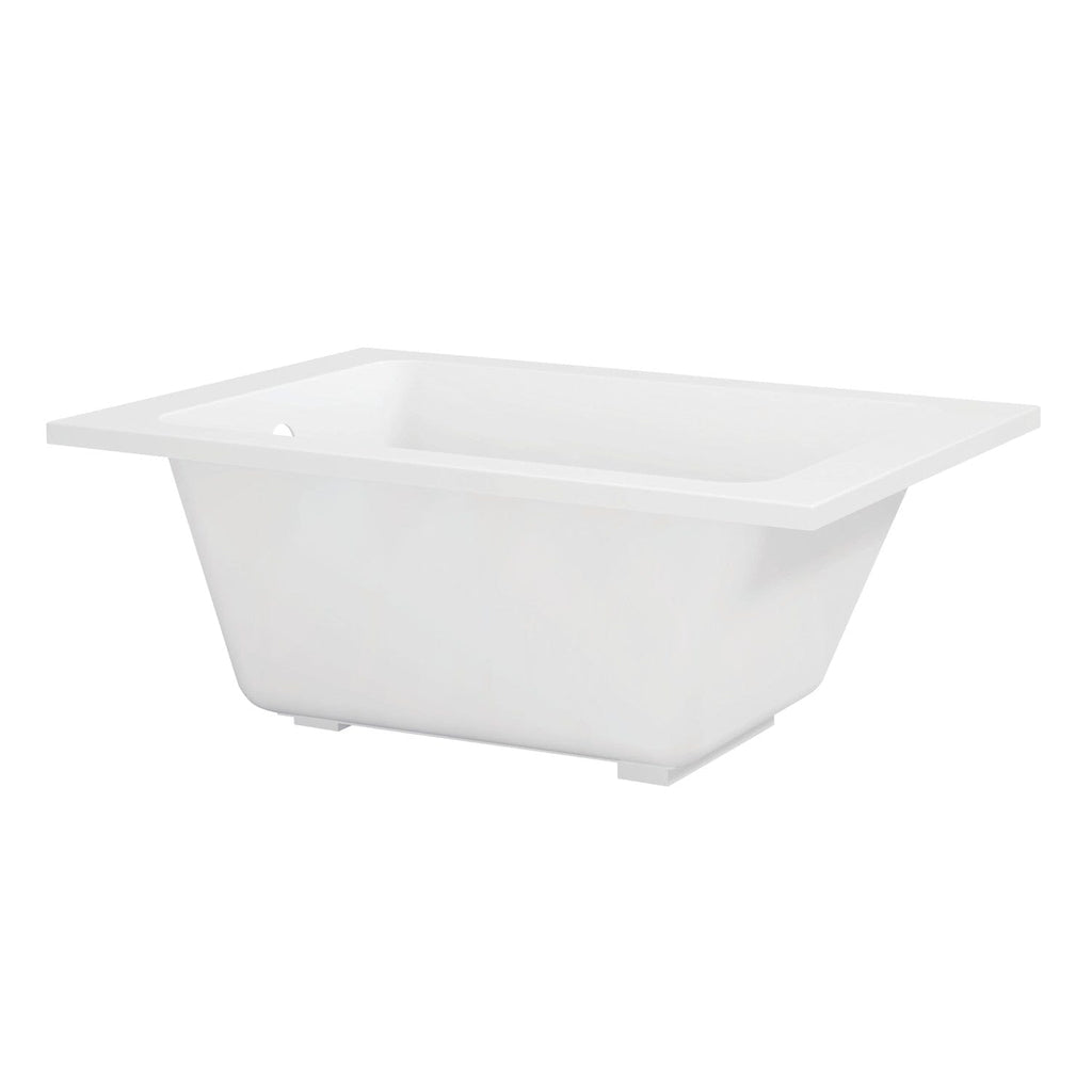 Aqua Eden 48-Inch Acrylic Rectangular Drop-In Tub with Anti-Skid Surface