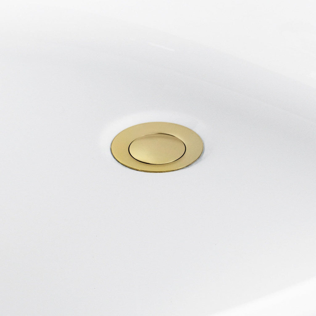 Aqua Eden 66-Inch Acrylic Rectangular Double Ended Freestanding Tub with Overflow/Drain Assembly